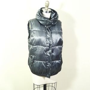 Old Navy // Gray Silver Sleeveless Puffer Vest